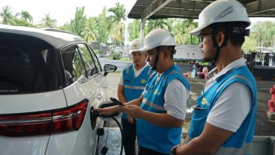 Penggunaan Meningkat, PLN UID Lampung Tinjau Kesiapan SPKLU di Jalur Mudik Lebaran 2026