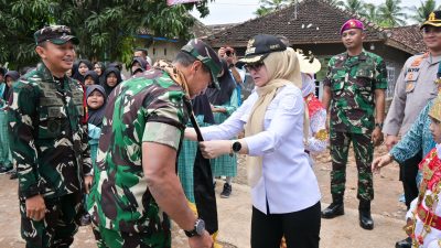 Bupati Nanda Dampingi Wasev Panglima TNI Tinjau TMMD Ke-127 Kodim 0421/Lampung Selatan